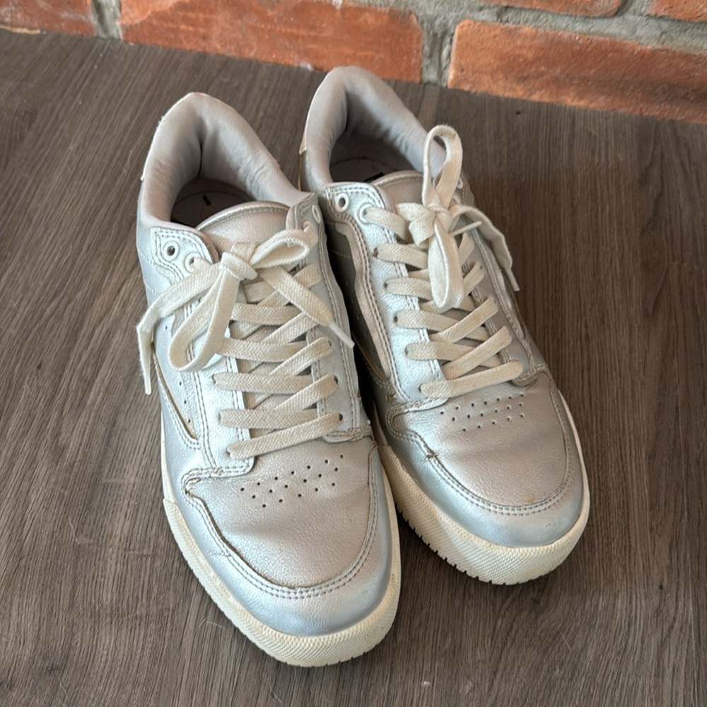 Zara silver sneakers